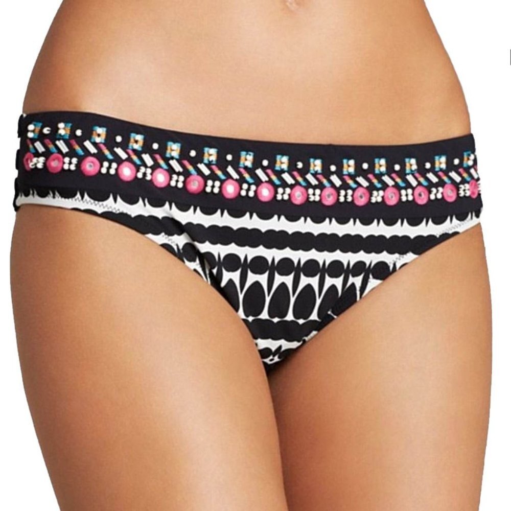 NWT Nanette Lepore Grand Bazaar Bikini Bottom Set Small S